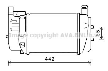 AVA QUALITY COOLING Интеркулер TO4645